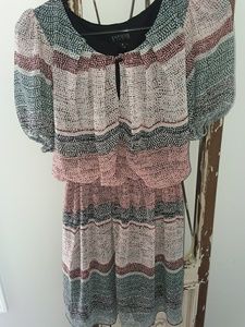 ENFOCUS GREY, PINK AND BLACK dress